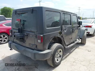 2017 Jeep Wrangler Unlimited Sport with VIN 1C4BJWDG8HL545289, listed as a IAAI auction lot 41978256 with 117,153 mi miles and . Bid and sale history available at DreamBid. Image 4.