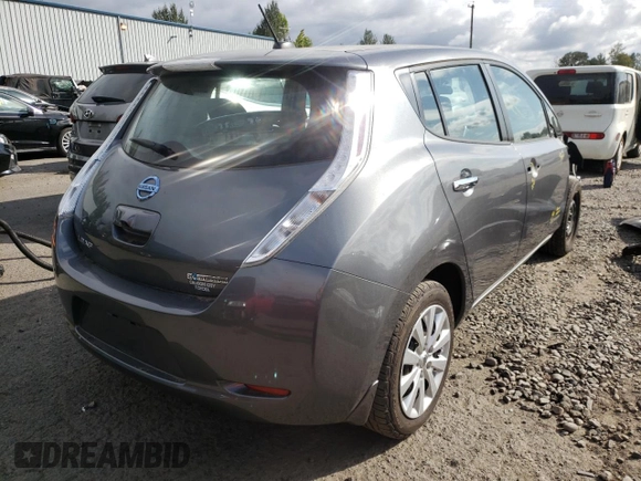 2016 Nissan LEAF S with VIN 1N4AZ0CP9GC310701, listed as a Copart auction lot 58972872 with 28,023 mi miles. Bid and sale history available at carsss.com. Image 4.