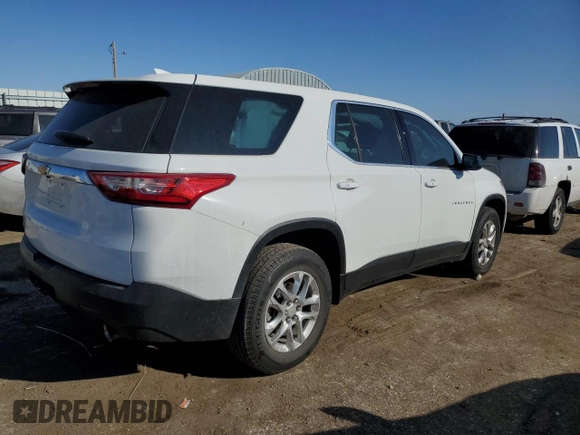 2018 Chevrolet Traverse with VIN 1GNEREKW8JJ281199, listed as a Copart auction lot 42822565 with 122,435 mi miles and Salvage title. Bid and sale history available at DreamBid. Image 3.
