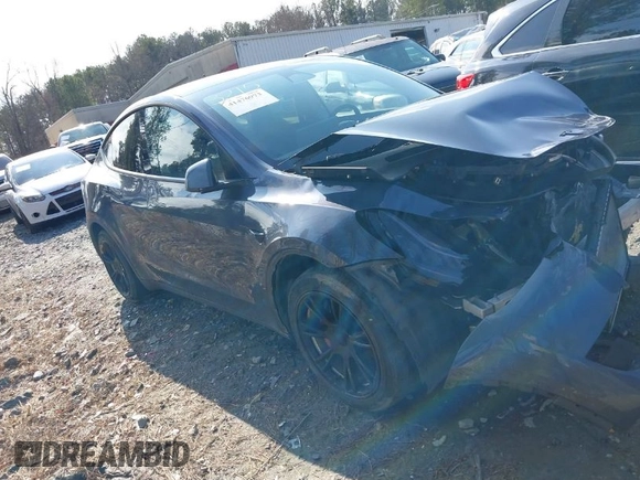 2023 Tesla Model Y Long Range with VIN 7SAYGDEE1PA053215, listed as a IAAI auction lot 41476973 with 58,025 mi miles and . Bid and sale history available at DreamBid. Image 1.