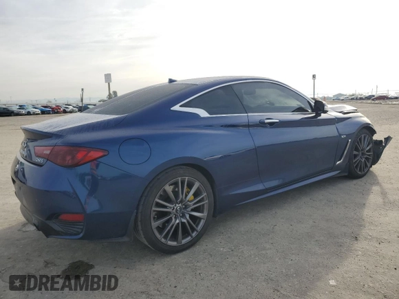 2017 Infiniti Q60 Sport with VIN JN1EV7EK4HM362673, listed as a Copart auction lot 50077315 with 82,992 mi miles and Salvage Title. Bid and sale history available at DreamBid. Image 3.
