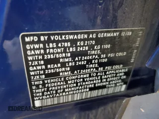 2010 Volkswagen Tiguan Wolfsburg Edition с VIN WVGAV7AX8AW002308, выставлен на аукционе Copart как лот 55939675 с пробегом 120 057 миль миль и Списание • Salvage title. История ставок и продаж доступна на DreamBid. Изображение 14.