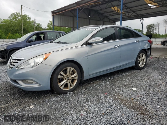 2013 Hyundai Sonata Limited with VIN 5NPEC4AC5DH566029, listed as a Copart auction lot 50945635 with 203,743 mi miles and Salvage Title. Bid and sale history available at DreamBid. Image 1.