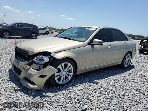 2012 Mercedes-Benz C-Class C 250 Sport with VIN WDDGF4HB4CR238689, listed as a Copart auction lot 54550575 with 45,226 mi miles and Salvage Title. Bid and sale history available at carsss.com. Image 1.
