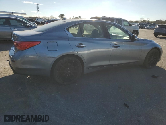 2017 Infiniti Q50 3.0t Signature Edition with VIN JN1EV7ARXHM834121, listed as a Copart auction lot 88704485 with 90,569 mi miles and Clean Title. Bid and sale history available at carsss.com. Image 3.