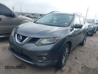 2015 Nissan Rogue SV with VIN 5N1AT2MV7FC758546, listed as a IAAI auction lot 41917021 with 155,696 mi miles. Bid and sale history available at carsss.com. Image 17.