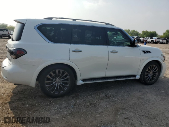 2015 Infiniti QX80 with VIN JN8AZ2NE2F9084048, listed as a Copart auction lot 51181725 with 199,096 mi miles and Salvage title. Bid and sale history available at DreamBid. Image 3.
