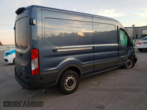 2024 Ford Transit Cargo with VIN 1FTBR1C85RKA59326, listed as a Copart auction lot 76836954 with 22,755 mi miles and Salvage Title. Bid and sale history available at DreamBid. Image 3.