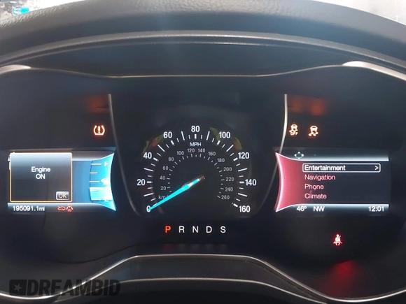 2015 Ford Fusion Titanium with VIN 3FA6P0K91FR113892, listed as a IAAI auction lot 41379676 with 195,091 mi miles. Bid and sale history available at carsss.com. Image 7.