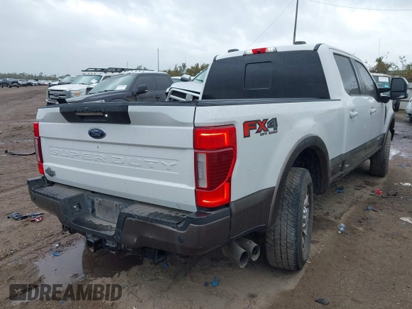 2021 Ford F-250 XL with VIN 1FT7W2BT7MEC81254, listed as a IAAI auction lot 40962703 with 122,265 mi miles and . Bid and sale history available at DreamBid. Image 4.