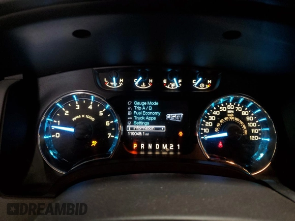 2011 Ford F-150 XL with VIN 1FTFX1ET7BFC43304, listed as a Copart auction lot 51225085 with 119,048 mi miles and Salvage Title. Bid and sale history available at DreamBid. Image 9.