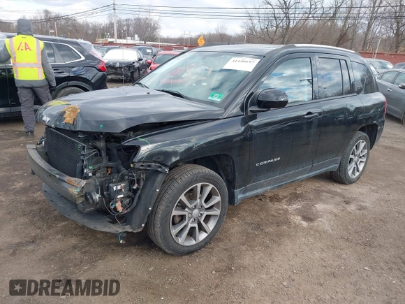 2016 Jeep Compass High Altitude Edition with VIN 1C4NJDEB8GD805378, listed as a IAAI auction lot 41440197 with 80,848 mi miles. Bid and sale history available at carsss.com. Image 2.