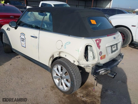 2014 MINI Cooper Convertible S with VIN WMWZP3C59ET707323, listed as a IAAI auction lot 41215805 with NaN miles. Bid and sale history available at carsss.com. Image 3.