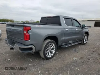 2019 Chevrolet Silverado 1500 LTZ with VIN 3GCUYGED7KG146635, listed as a Copart auction lot 52259085 with 91,830 mi miles and Salvage Title. Bid and sale history available at DreamBid. Image 3.