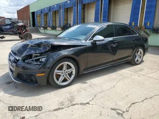 2019 Audi S4 Premium Plus z VIN WAUB4AF49KA033005, wystawiony jako Copart lot #55592395 z przebiegiem Nie podano mil oraz Tytuł czysty. Historia ofert i sprzedaży dostępna na DreamBid. Obrazek 1.
