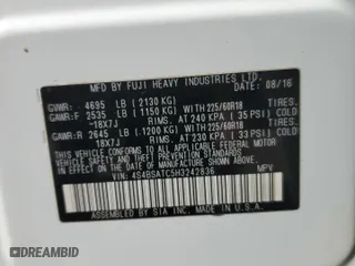 2017 Subaru Outback Touring with VIN 4S4BSATC5H3242836, listed as a Copart auction lot 51261595 with 147,197 mi miles and Salvage Title. Bid and sale history available at carsss.com. Image 12.