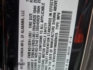 2021 Honda Passport Touring z VIN 5FNYF8H91MB009476, wystawiony jako Copart lot #52449015 z przebiegiem 42 848 mil mil oraz Szkoda całkowita • Salvage title. Historia ofert i sprzedaży dostępna na DreamBid. Obrazek 15.