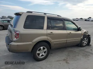 2008 Honda Pilot EX-L with VIN 5FNYF28708B014444, listed as a Copart auction lot 71111834 with 207,574 mi miles and Salvage Title. Bid and sale history available at DreamBid. Image 3.