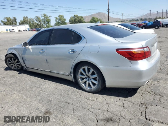 2012 Lexus LS 460 with VIN JTHBL5EFXC5108951, listed as a Copart auction lot 57759625 with 106,835 mi miles and Salvage title. Bid and sale history available at DreamBid. Image 2.