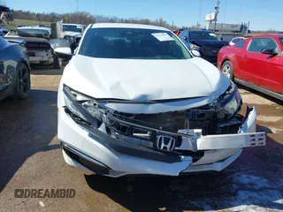 2020 Honda Civic Sedan LX with VIN 19XFC2F63LE019596, listed as a IAAI auction lot 41770281 with 92,370 mi miles. Bid and sale history available at carsss.com. Image 12.