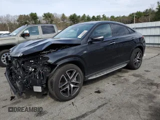 2024 Mercedes-Benz GLE 53 AMG with VIN 4JGFD6BB3RB110165, listed as a Copart auction lot 53560515 with 20,858 mi miles and Salvage title. Bid and sale history available at DreamBid. Image 1.