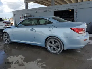 2011 Lexus IS 350 C with VIN JTHFE2C24B2506442, listed as a Copart auction lot 58697855 with 122,795 mi miles and Salvage title. Bid and sale history available at DreamBid. Image 2.