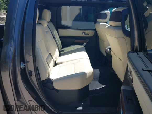 2024 Toyota Tundra 1794 Edition with VIN 5TFMA5DBXRX142402, listed as a IAAI auction lot 42619668 with 17,523 mi miles and . Bid and sale history available at DreamBid. Image 8.
