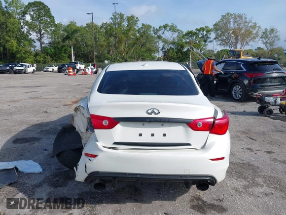 2015 Infiniti Q50 Premium z VIN JN1BV7AR5FM415612, wystawiony jako IAAI lot #41726943 z przebiegiem 120 534 mil mil oraz . Historia ofert i sprzedaży dostępna na DreamBid. Obrazek 16.