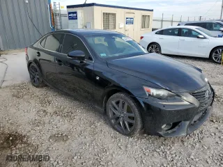 2015 Lexus IS 250 with VIN JTHCF1D26F5027789, listed as a Copart auction lot 54441345 with 0 mi miles and Salvage Title. Bid and sale history available at carsss.com. Image 4.