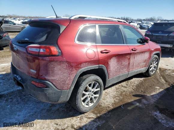 2015 Jeep Cherokee Latitude with VIN 1C4PJLCB4FW518256, listed as a Copart auction lot 45962725 with 163,672 mi miles and Salvage Title. Bid and sale history available at carsss.com. Image 3.