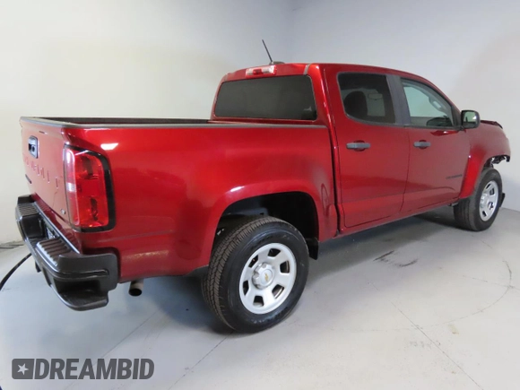 2021 Chevrolet Colorado 2WD Work Truck z VIN 1GCGSBEN0M1174272, wystawiony jako Copart lot #42055435 z przebiegiem 58 052 mil mil oraz Szkoda całkowita • Salvage title. Historia ofert i sprzedaży dostępna na DreamBid. Obrazek 3.