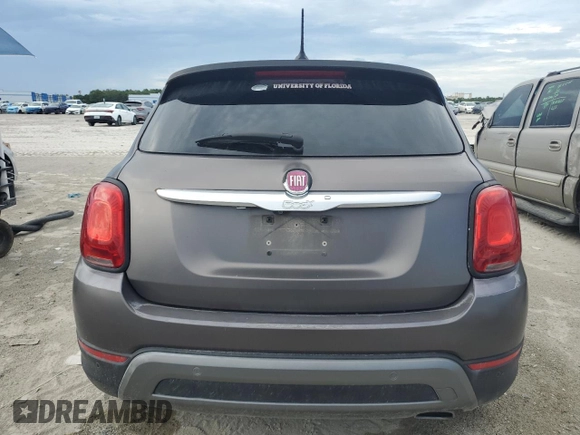 2016 FIAT 500X Trekking with VIN ZFBCFXCTXGP378129, listed as a Copart auction lot 59655095 with 159,386 mi miles and Salvage title. Bid and sale history available at DreamBid. Image 6.