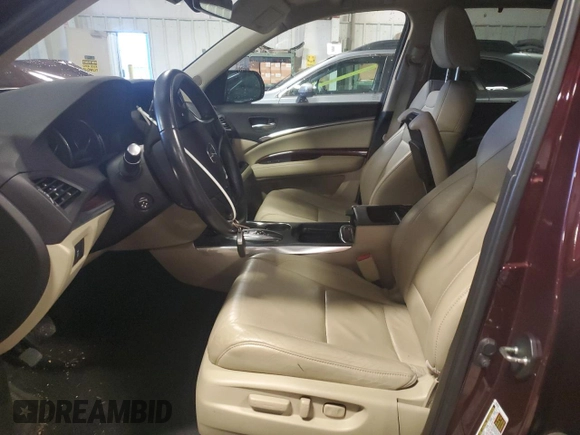 2016 Acura MDX w/Tech/Entertainment with VIN 5FRYD4H68GB007716, listed as a Copart auction lot 43968245 with 0 mi miles and Salvage Title. Bid and sale history available at carsss.com. Image 7.