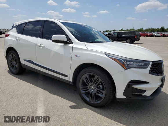 2019 Acura RDX w/A-Spec Pkg with VIN 5J8TC2H64KL014320, listed as a Copart auction lot 53354005 with 71,652 mi miles and Salvage Title. Bid and sale history available at DreamBid. Image 4.