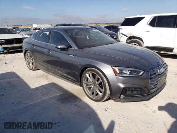 2018 Audi A5 Sportback Premium Plus with VIN WAUENCF58JA003460, listed as a Copart auction lot 70032583 with 49,262 mi miles. Bid and sale history available at carsss.com. Image 4.