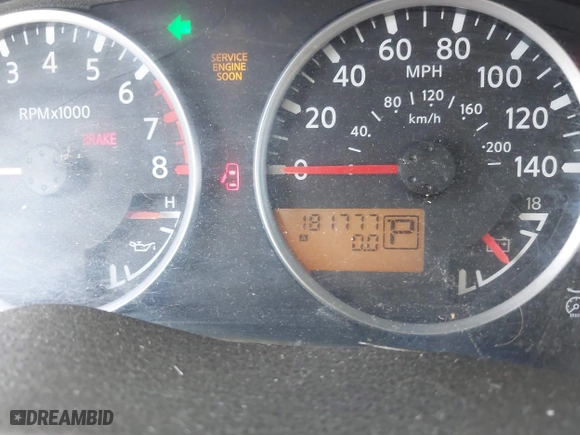2005 Nissan Pathfinder SE with VIN 5N1AR18U35C771657, listed as a IAAI auction lot 41793114 with 181,777 mi miles. Bid and sale history available at carsss.com. Image 7.