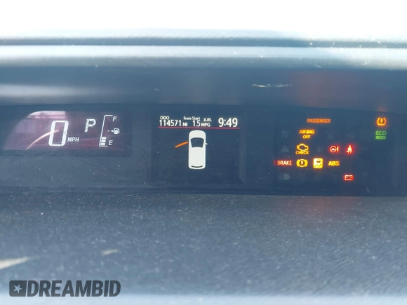 2016 Toyota Prius One with VIN JTDKDTB34G1120913, listed as a IAAI auction lot 41632387 with 114,571 mi miles and . Bid and sale history available at DreamBid. Image 7.