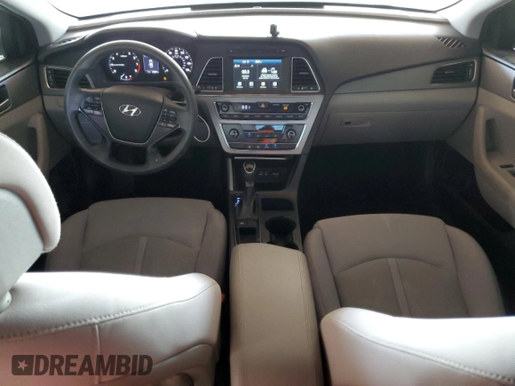 2017 Hyundai Sonata 2.4L with VIN 5NPE24AF7HH596295, listed as a Copart auction lot 51336055 with 109,265 mi miles and Salvage Title. Bid and sale history available at DreamBid. Image 8.