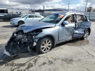2017 Infiniti QX50 with VIN JN1BJ0RR8HM405232, listed as a Copart auction lot 45427475 with 0 mi miles and Salvage Title. Bid and sale history available at carsss.com. Image 1.