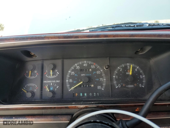 1991 Ford Bronco Custom with VIN 1FMEU15H3MLA74981, listed as a Copart auction lot 45607655 with 267,571 mi miles and Salvage Title. Bid and sale history available at carsss.com. Image 9.