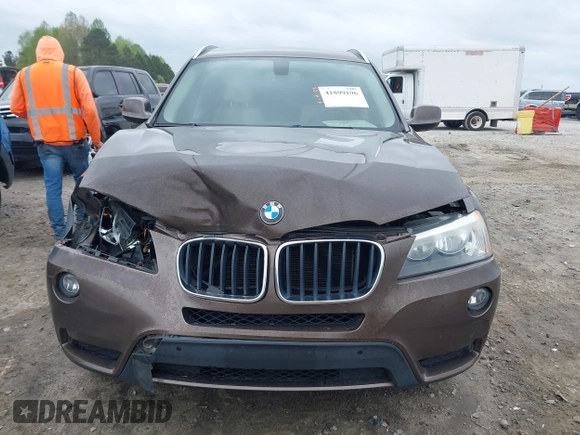 2013 BMW X3 xDrive28i with VIN 5UXWX9C50DLK59656, listed as a IAAI auction lot 41899196 with 130,417 mi miles. Bid and sale history available at carsss.com. Image 12.