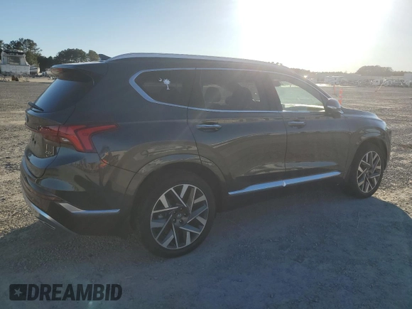 2023 Hyundai Santa Fe Calligraphy with VIN 5NMS54AL6PH573215, listed as a Copart auction lot 48081705 with 11,263 mi miles and Salvage Title. Bid and sale history available at carsss.com. Image 3.