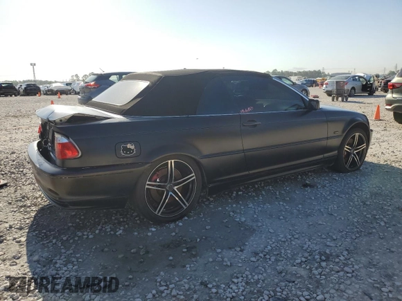 2002 BMW 3 Series 330Ci with VIN WBABS534X2JU90049, listed as a Copart auction lot 52205255 with 160,746 mi miles and Salvage Title. Bid and sale history available at carsss.com. Image 3.