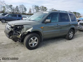 2007 Honda Pilot EX-L with VIN 5FNYF28547B038033, listed as a Copart auction lot 79601814 with 252,352 mi miles and Salvage Title. Bid and sale history available at carsss.com. Image 1.