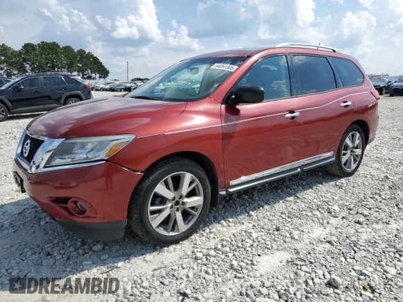 2015 Nissan Pathfinder S z VIN 5N1AR2MN0FC679282, wystawiony jako Copart lot #64091305 z przebiegiem 54 143 mil mil oraz Czysty tytuł • Clean title. Historia ofert i sprzedaży dostępna na DreamBid. Obrazek 1.