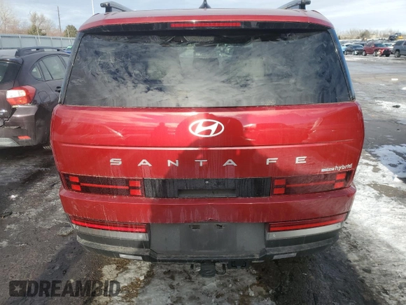 2024 Hyundai Santa Fe Hybrid Limited with VIN 5NMP3DG15RH004487, listed as a Copart auction lot 86103644 with 0 mi miles and Salvage Title. Bid and sale history available at carsss.com. Image 6.