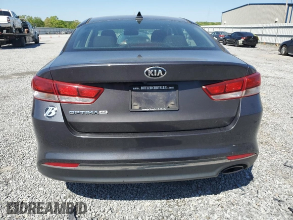 2017 Kia Optima LX with VIN KNAGT4L37H5146412, listed as a Copart auction lot 53229225 with 175,205 mi miles and Salvage Title. Bid and sale history available at DreamBid. Image 6.