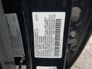 2022 Honda Accord Sedan Sport SE with VIN 1HGCV1F40NA081261, listed as a Copart auction lot 49120795 with 29,076 mi miles and Salvage Title. Bid and sale history available at carsss.com. Image 12.