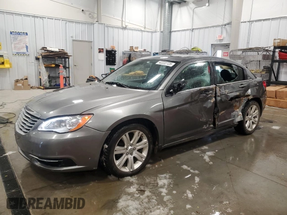 2013 Chrysler 200 LX with VIN 1C3CCBAB2DN671120, listed as a Copart auction lot 42222725 with 144,319 mi miles and Salvage Title. Bid and sale history available at carsss.com. Image 1.