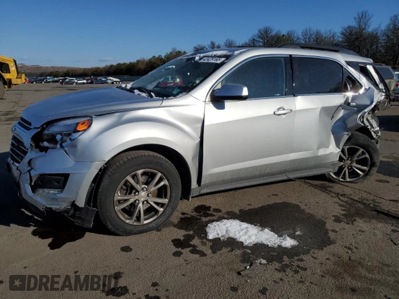 2017 Chevrolet Equinox LT with VIN 2GNALCEK6H6303673, listed as a Copart auction lot 42429165 with 108,647 mi miles and Non Repairable. Bid and sale history available at DreamBid. Image 1.